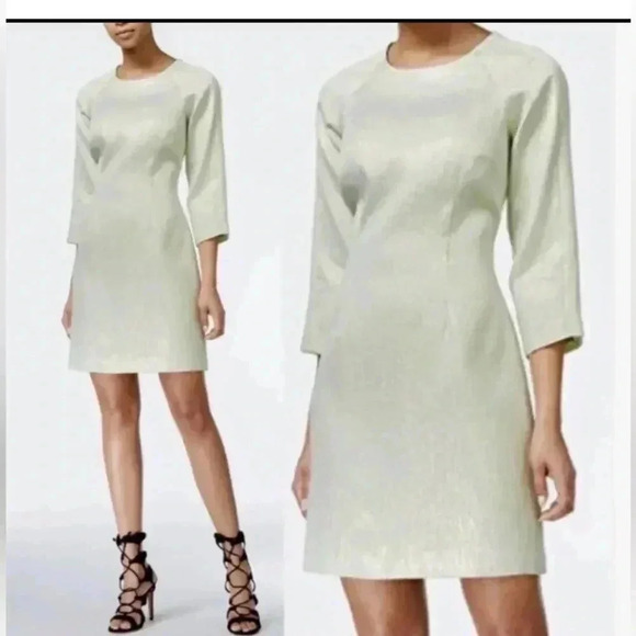 Rachel by Rachel Roy Mint Green Iridescent Sheath Dress Size 6 NWT - Picture 6 of 9